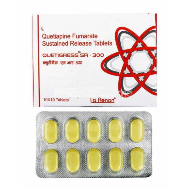 Quetigress 300 Mg Tablet