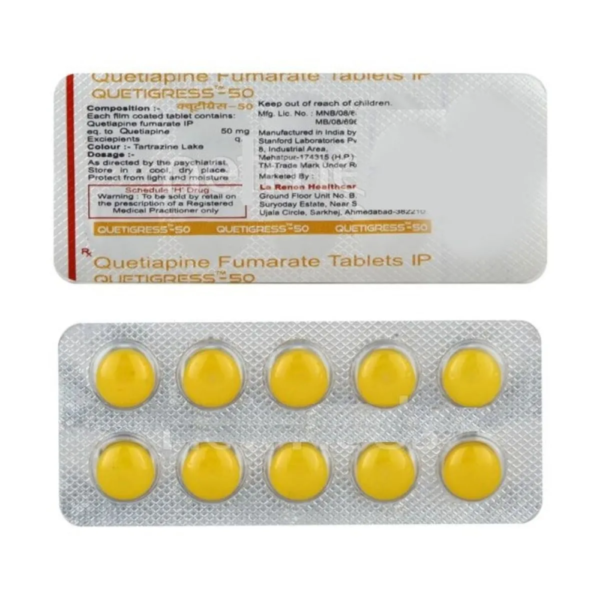 Quetigress 50 Tablet