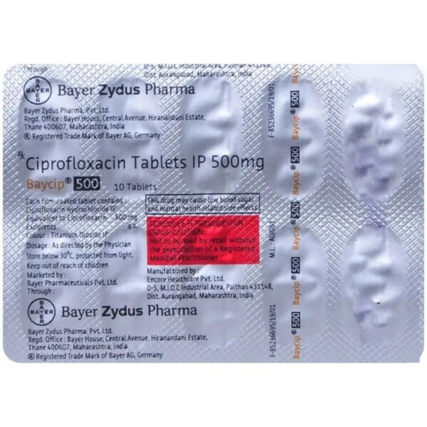 Baycip 500 Mg Tablet - Image 2