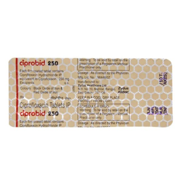 Ciprobid 250 Tablet - Image 2