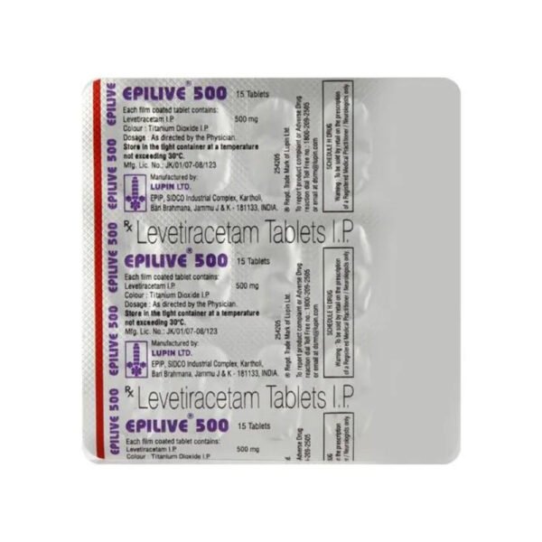 Epilive 500 Tablet - Image 2