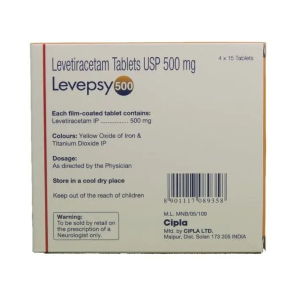 Levepsy 500 Tablet - Image 2