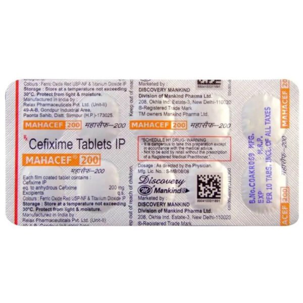 Mahacef 200 Tablet - Image 2