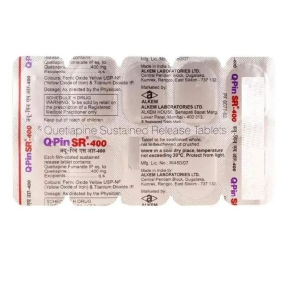 Q-Pin 400 Mg Tablet SR - Image 2