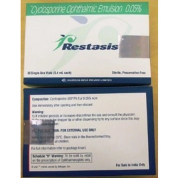 Restasis 0.05% Ophthalmic Emulsion 0.4ml