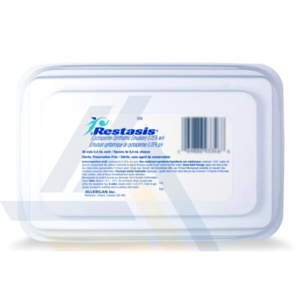 Restasis 0.05% Ophthalmic Emulsion 0.4ml - Image 2
