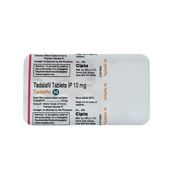 Tadaflo 10 Mg Tablet - Image 3